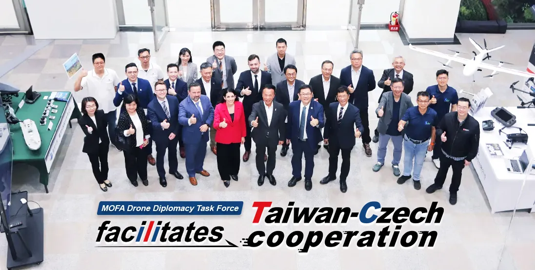 MOFA Drone Diplomacy Task Force facilitates Taiwan-Czech cooperation
