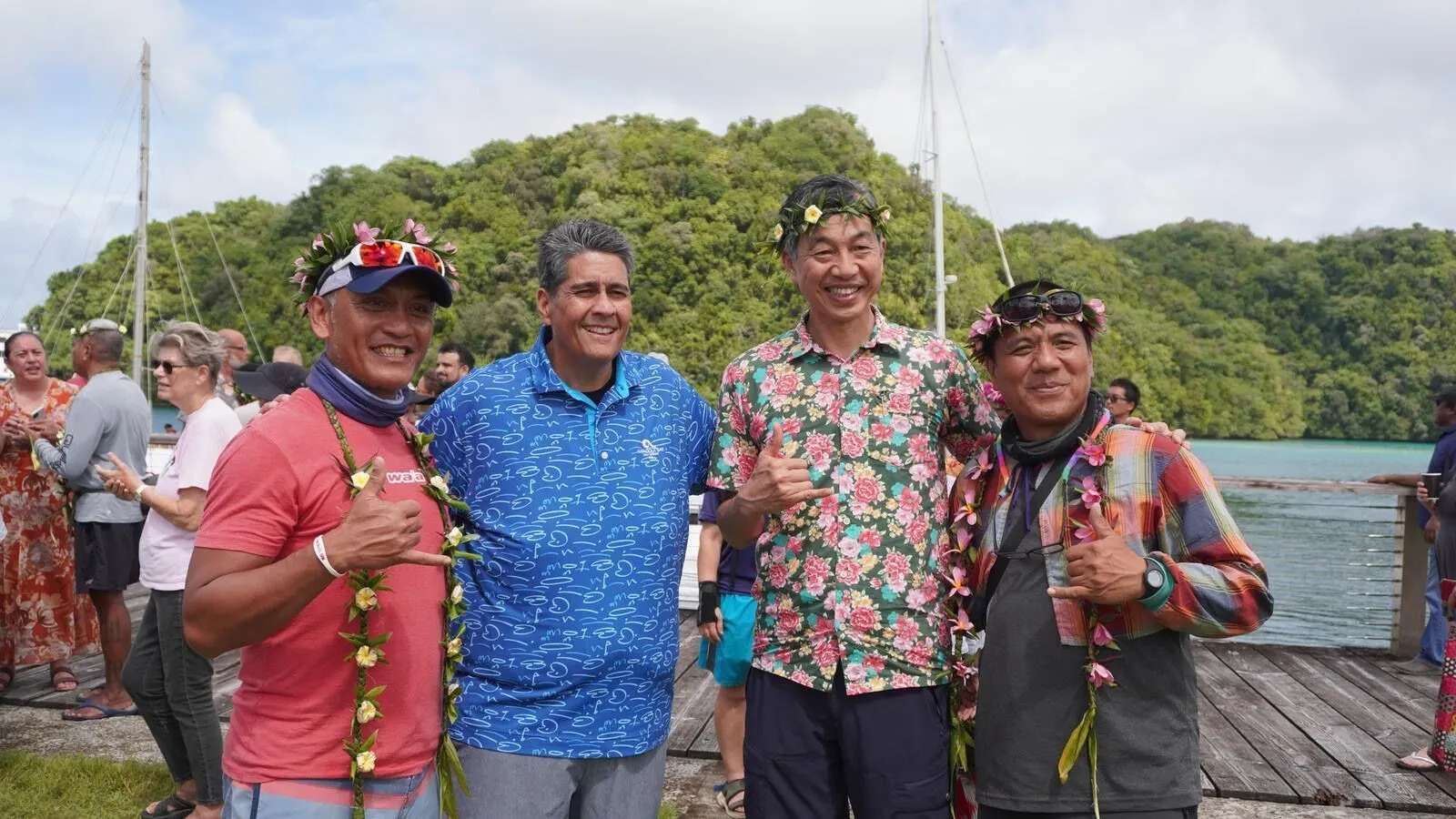 海洋委員會攜手原住民族委員會、中山大學及航海社群 迎接帛琉「無私分享號」(Alingano Maisu)抵臺