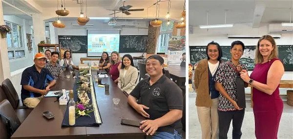 During her visit to Taiwan, Harris met with many Indigenous entrepreneurs, government agencies, and organizations for warm exchanges. (courtesy of the Commercial Section, Australian Office)