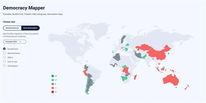Screenshot from International IDEA's website